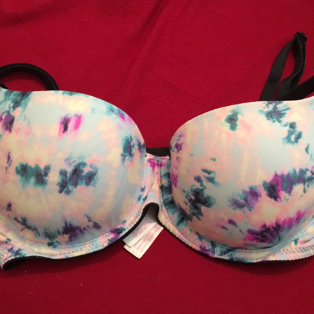 Pink Victoria’s Secret multi color tie dye bra